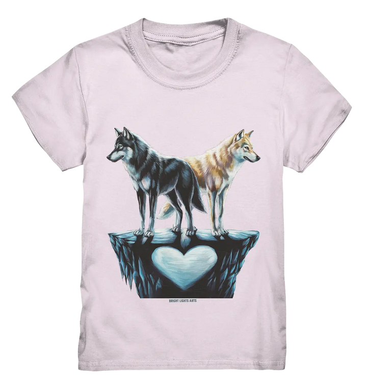 Wolfsfreunde – Yin & Yang - Kids Premium Shirt Bright Lights Arts
