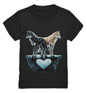 Wolfsfreunde – Yin & Yang - Kids Premium Shirt Bright Lights Arts