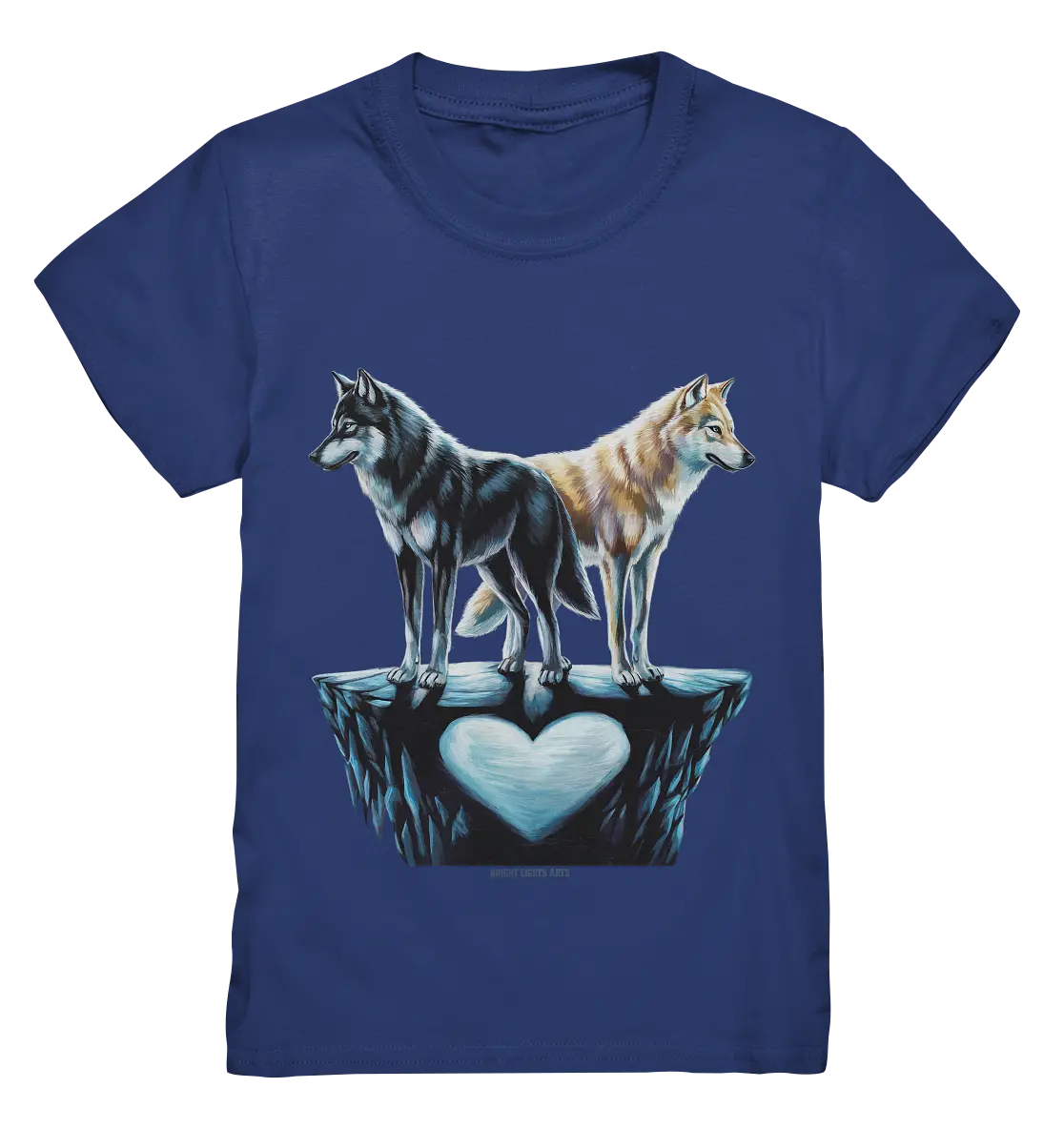Wolfsfreunde – Yin & Yang - Kids Premium Shirt Bright Lights Arts