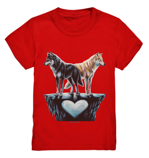 Wolfsfreunde – Yin & Yang - Kids Premium Shirt Bright Lights Arts