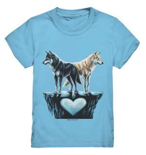 Wolfsfreunde – Yin & Yang - Kids Premium Shirt Bright Lights Arts