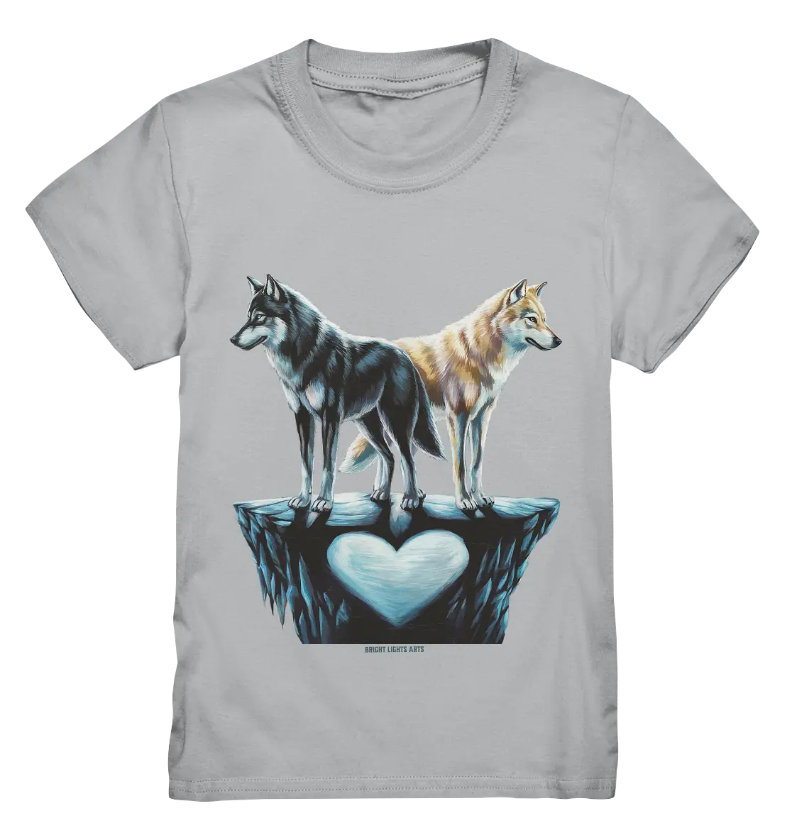 Wolfsfreunde – Yin & Yang - Kids Premium Shirt Bright Lights Arts