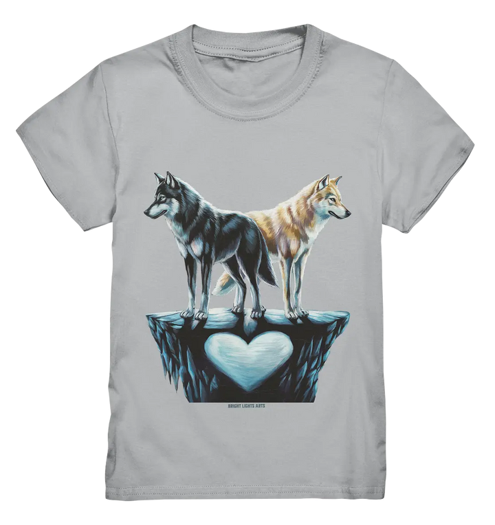 Wolfsfreunde – Yin & Yang - Kids Premium Shirt Bright Lights Arts