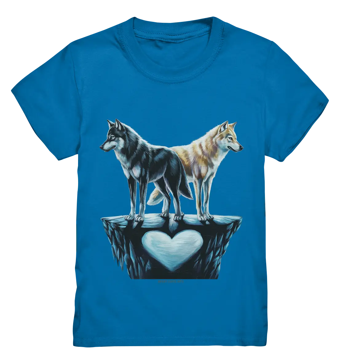 Wolfsfreunde – Yin & Yang - Kids Premium Shirt Bright Lights Arts