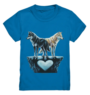 Wolfsfreunde – Yin & Yang - Kids Premium Shirt Bright Lights Arts
