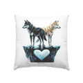 Wolfsfreunde – Yin & Yang - Kissen 40x40cm Bright Lights Arts