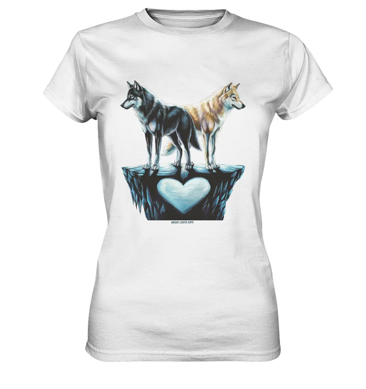 Wolfsfreunde – Yin & Yang - Ladies Premium Shirt Bright Lights Arts