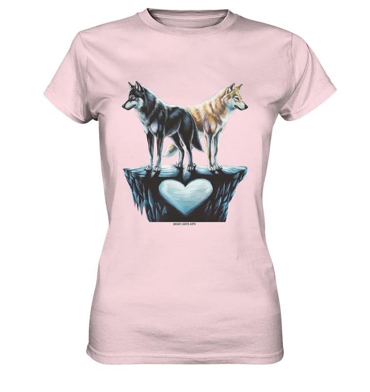 Wolfsfreunde – Yin & Yang - Ladies Premium Shirt Bright Lights Arts