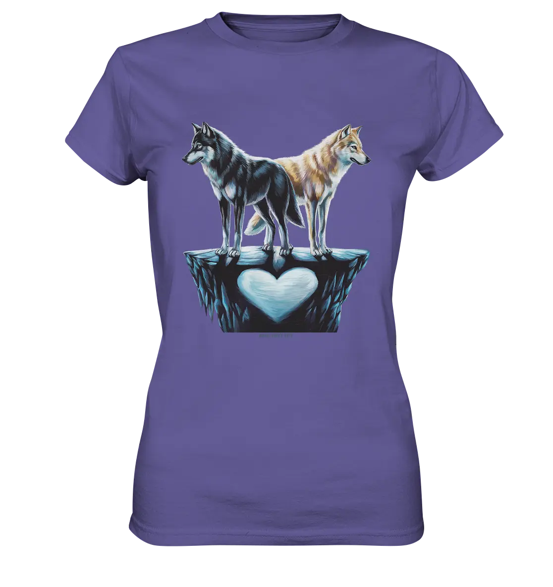 Wolfsfreunde – Yin & Yang - Ladies Premium Shirt Bright Lights Arts