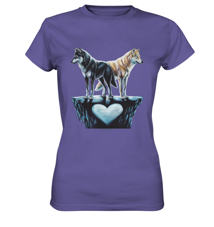 Wolfsfreunde – Yin & Yang - Ladies Premium Shirt Bright Lights Arts