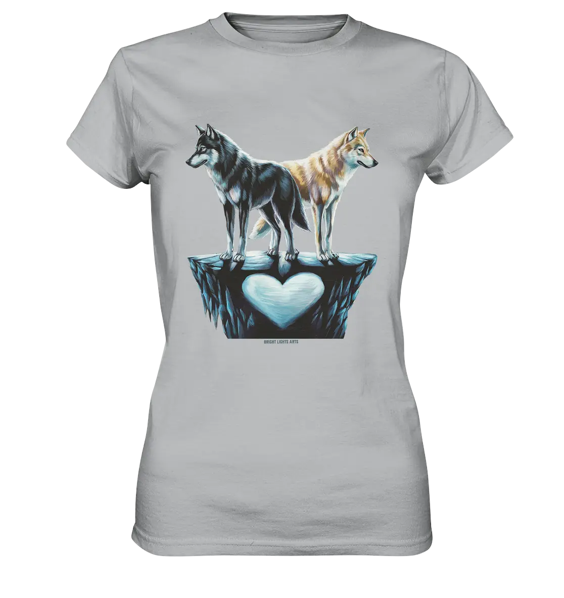 Wolfsfreunde – Yin & Yang - Ladies Premium Shirt Bright Lights Arts