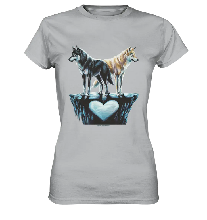Wolfsfreunde – Yin & Yang - Ladies Premium Shirt Bright Lights Arts