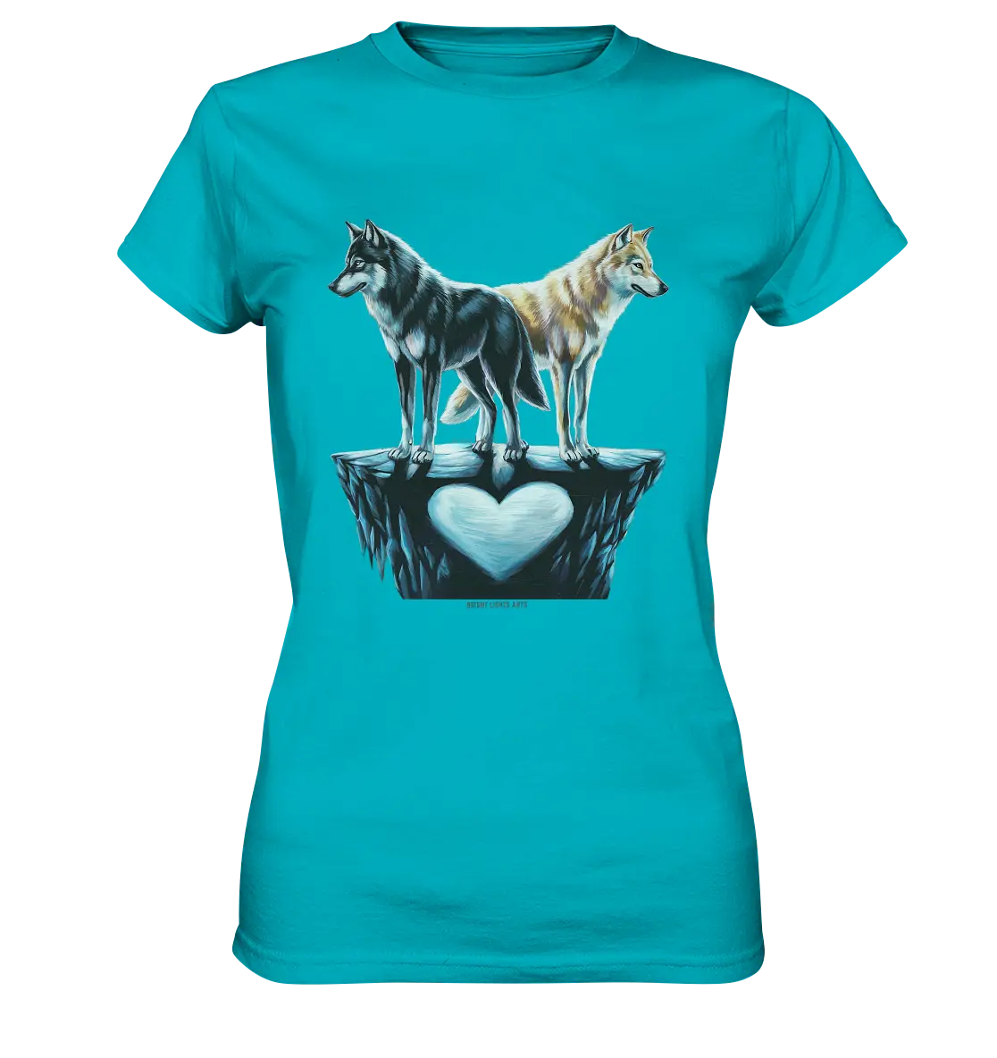 Wolfsfreunde – Yin & Yang - Ladies Premium Shirt Bright Lights Arts
