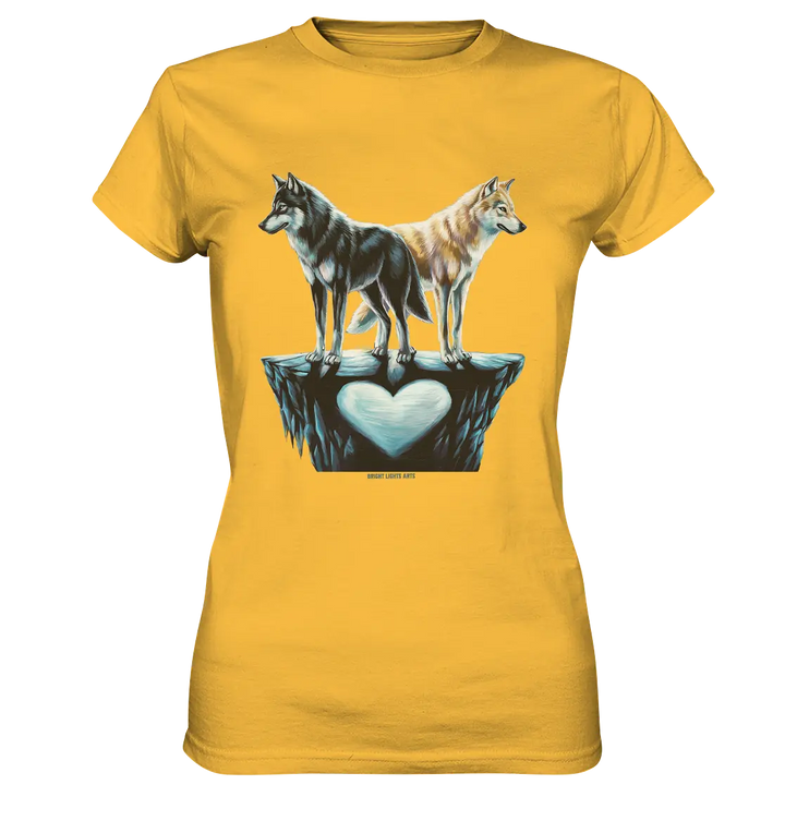 Wolfsfreunde – Yin & Yang - Ladies Premium Shirt Bright Lights Arts
