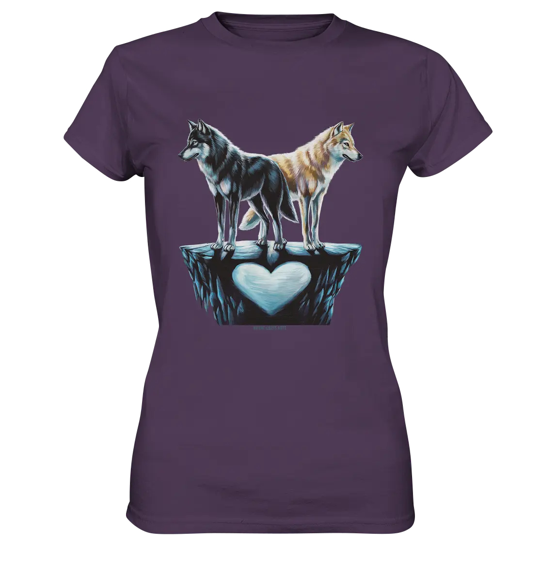 Wolfsfreunde – Yin & Yang - Ladies Premium Shirt Bright Lights Arts