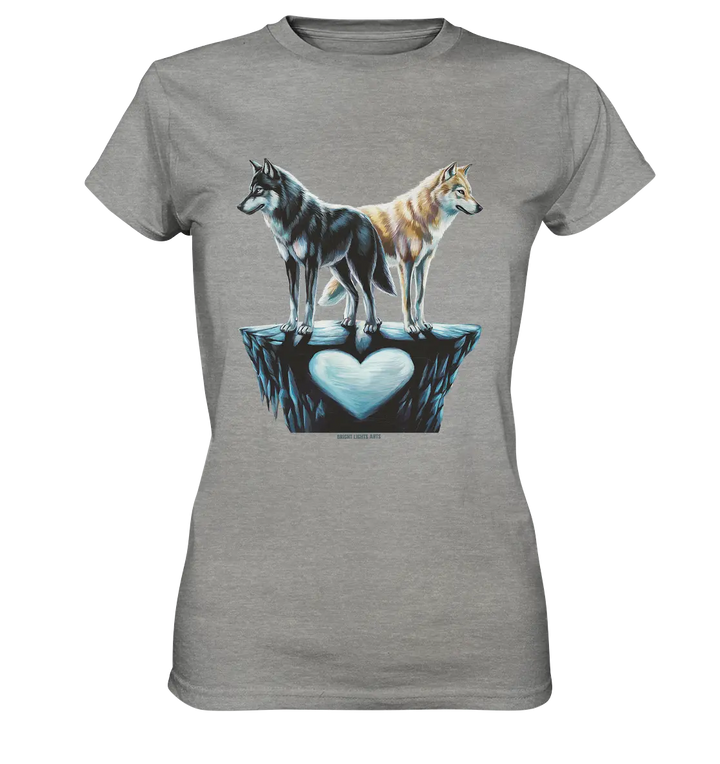 Wolfsfreunde – Yin & Yang - Ladies Premium Shirt Bright Lights Arts