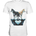 Wolfsfreunde – Yin & Yang - Premium Shirt Bright Lights Arts