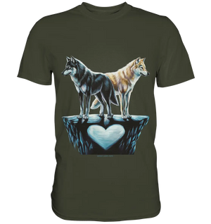 Wolfsfreunde – Yin & Yang - Premium Shirt Bright Lights Arts