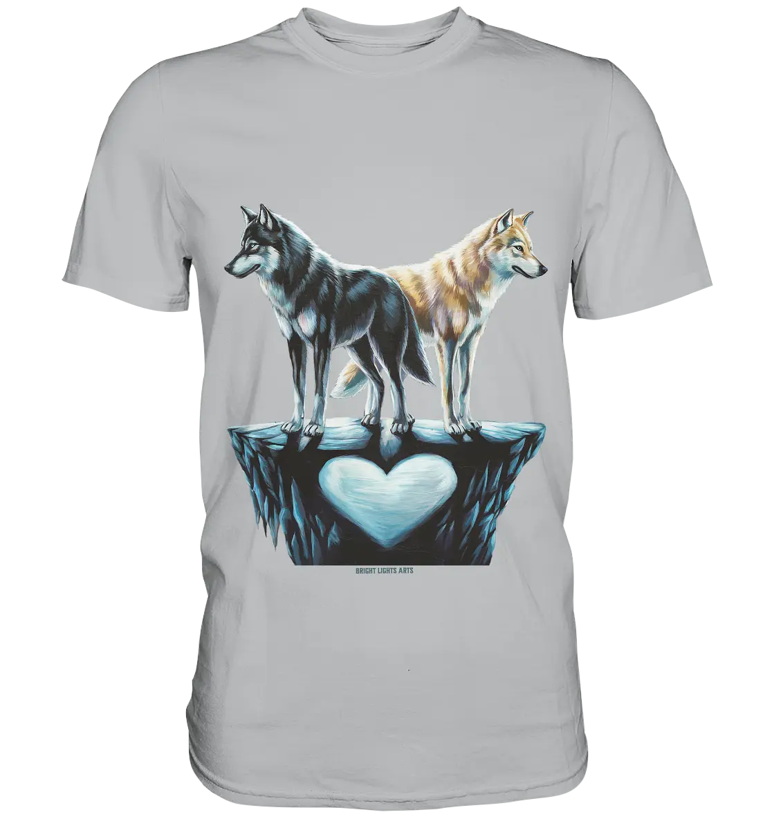 Wolfsfreunde – Yin & Yang - Premium Shirt Bright Lights Arts