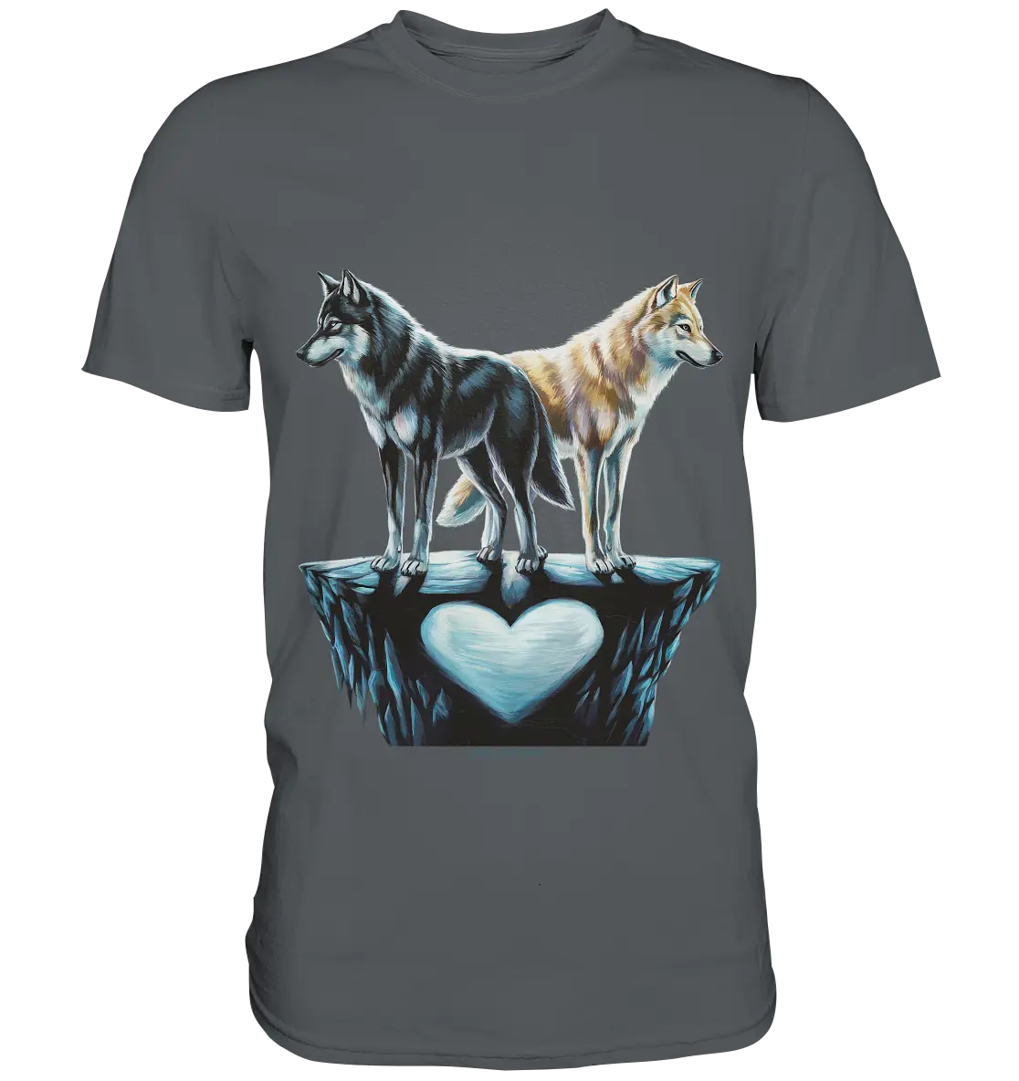 Wolfsfreunde – Yin & Yang - Premium Shirt Bright Lights Arts
