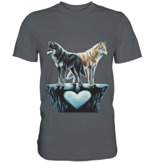 Wolfsfreunde – Yin & Yang - Premium Shirt Bright Lights Arts