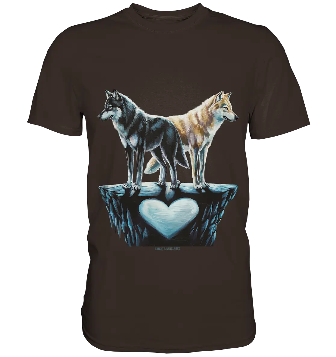 Wolfsfreunde – Yin & Yang - Premium Shirt Bright Lights Arts