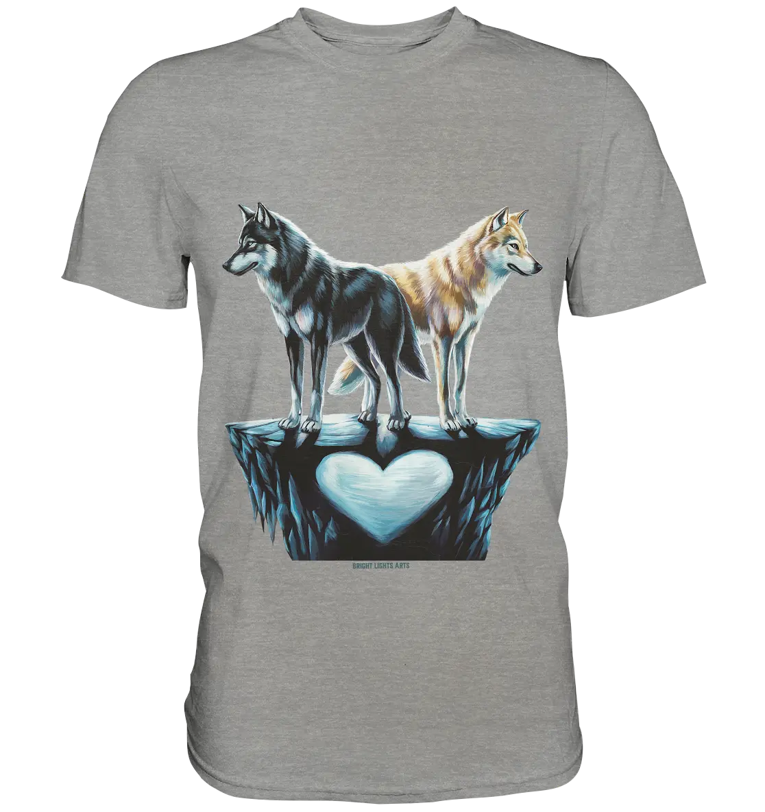 Wolfsfreunde – Yin & Yang - Premium Shirt Bright Lights Arts