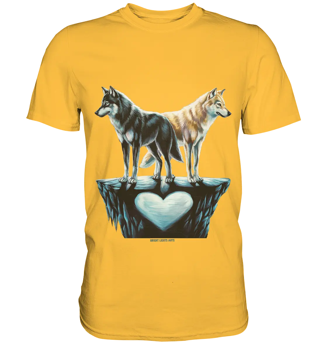 Wolfsfreunde – Yin & Yang - Premium Shirt Bright Lights Arts