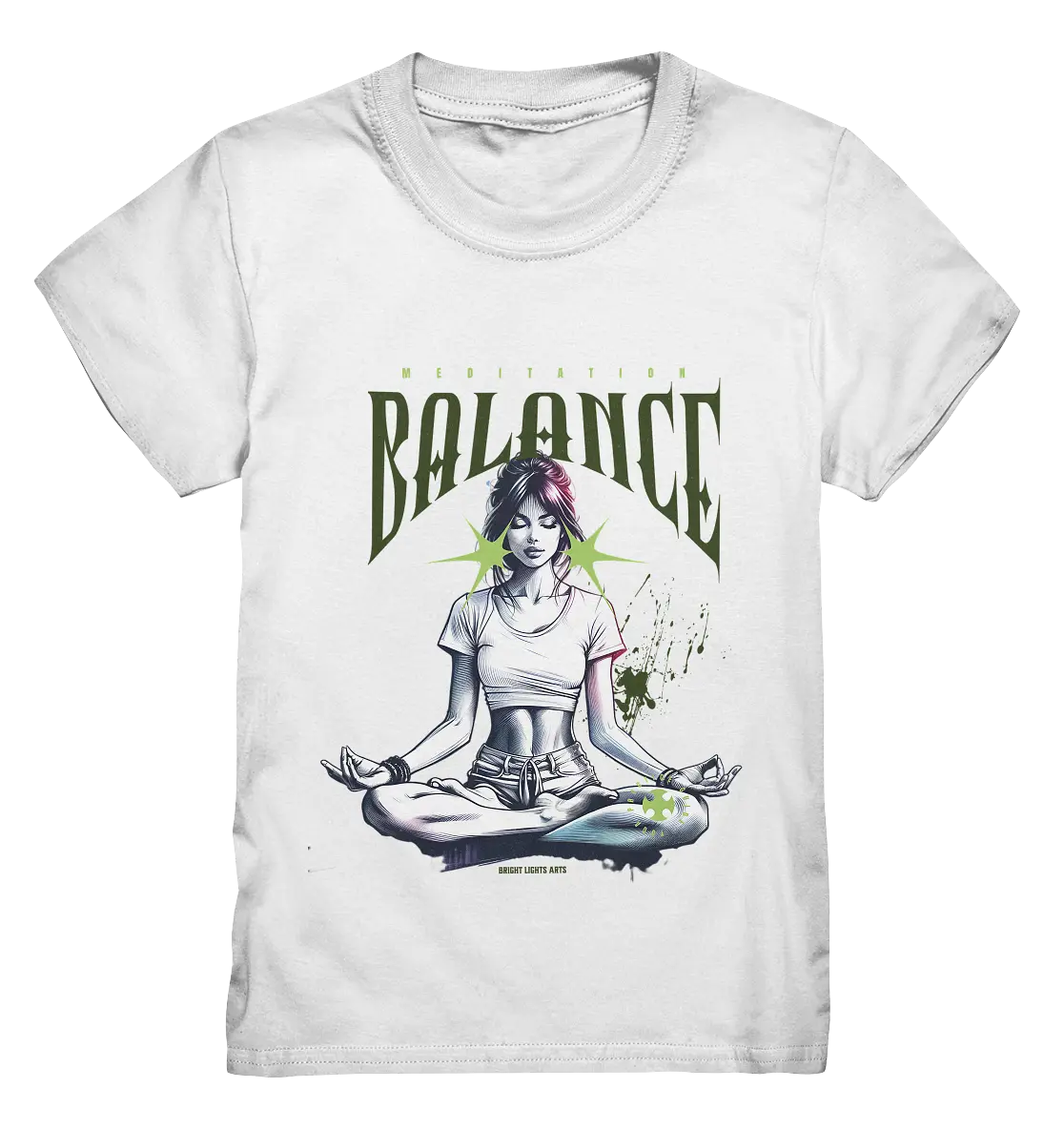 Yoga - Meditation Balance - Wellness & Harmonie - Kids Premium Shirt Bright Lights Arts