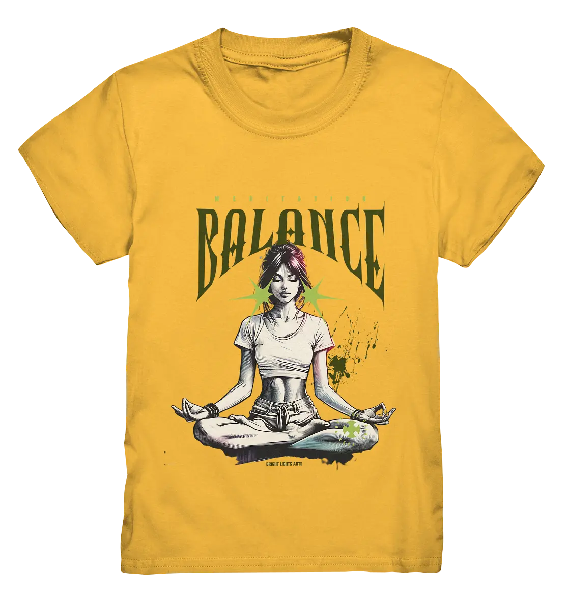 Yoga - Meditation Balance - Wellness & Harmonie - Kids Premium Shirt Bright Lights Arts
