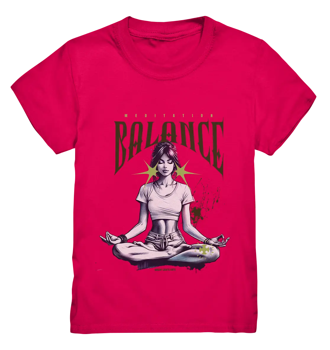 Yoga - Meditation Balance - Wellness & Harmonie - Kids Premium Shirt Bright Lights Arts