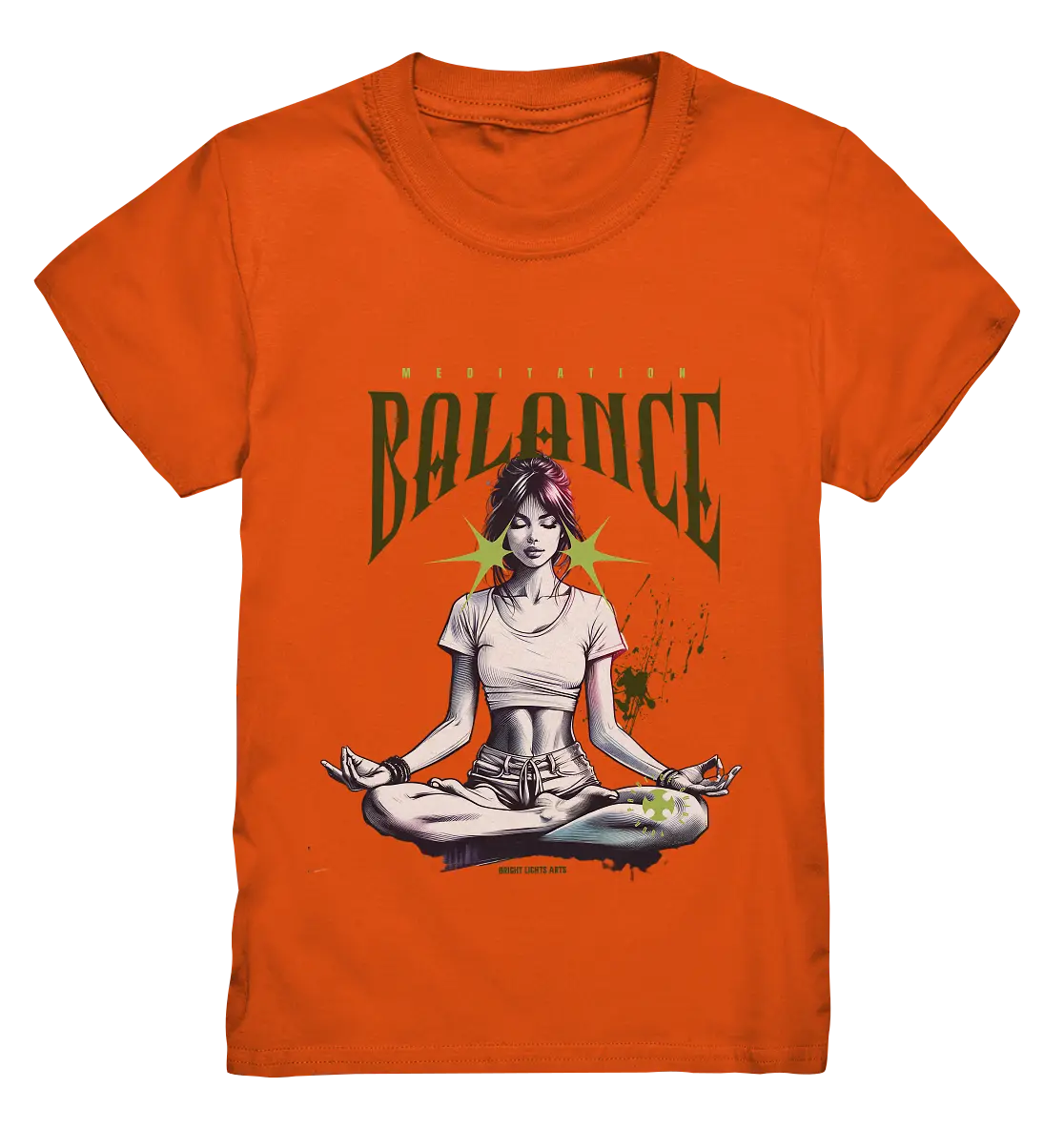 Yoga - Meditation Balance - Wellness & Harmonie - Kids Premium Shirt Bright Lights Arts