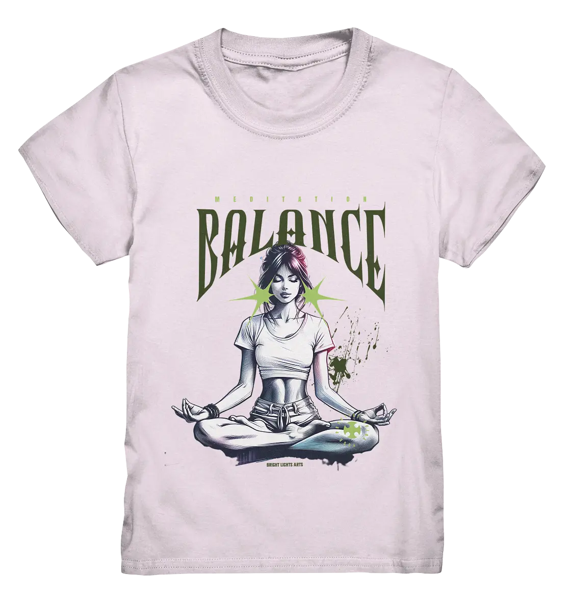 Yoga - Meditation Balance - Wellness & Harmonie - Kids Premium Shirt Bright Lights Arts
