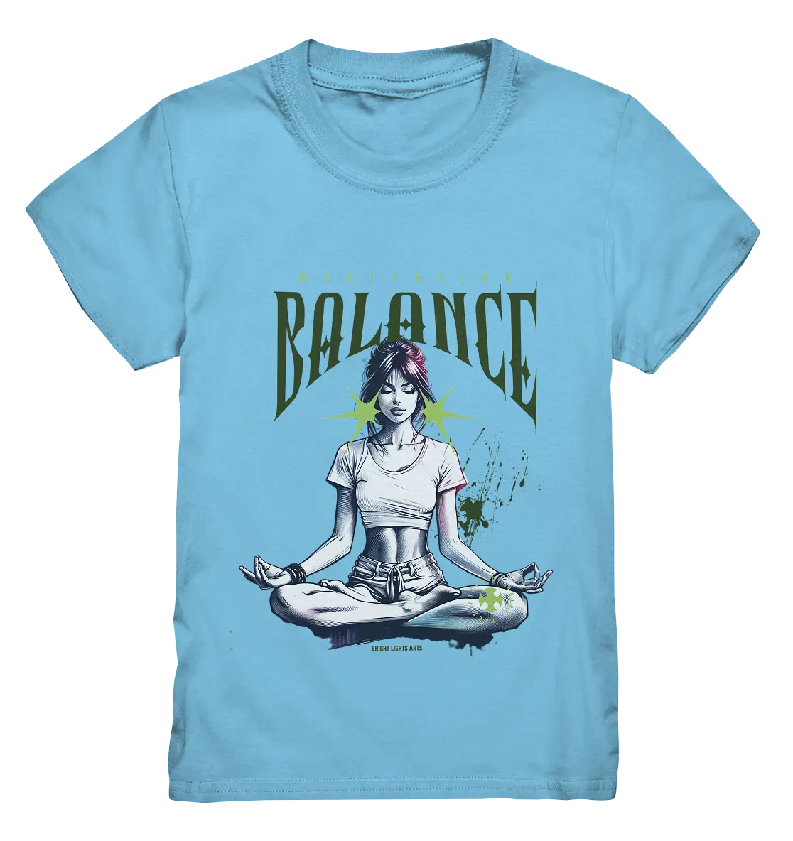 Yoga - Meditation Balance - Wellness & Harmonie - Kids Premium Shirt Bright Lights Arts
