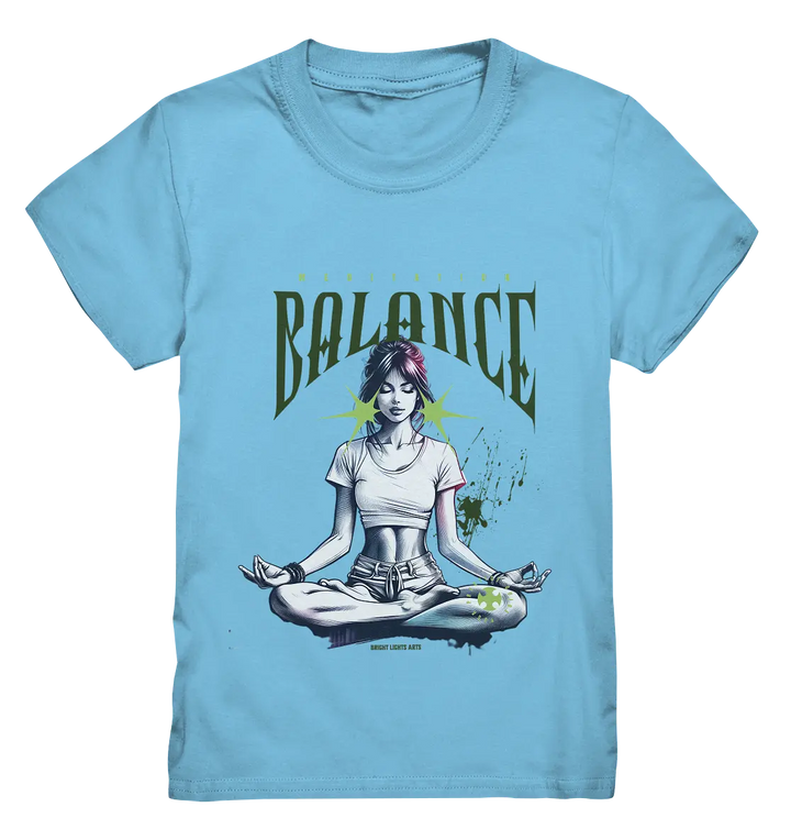 Yoga - Meditation Balance - Wellness & Harmonie - Kids Premium Shirt Bright Lights Arts