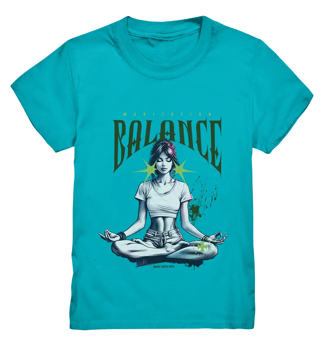 Yoga - Meditation Balance - Wellness & Harmonie - Kids Premium Shirt Bright Lights Arts
