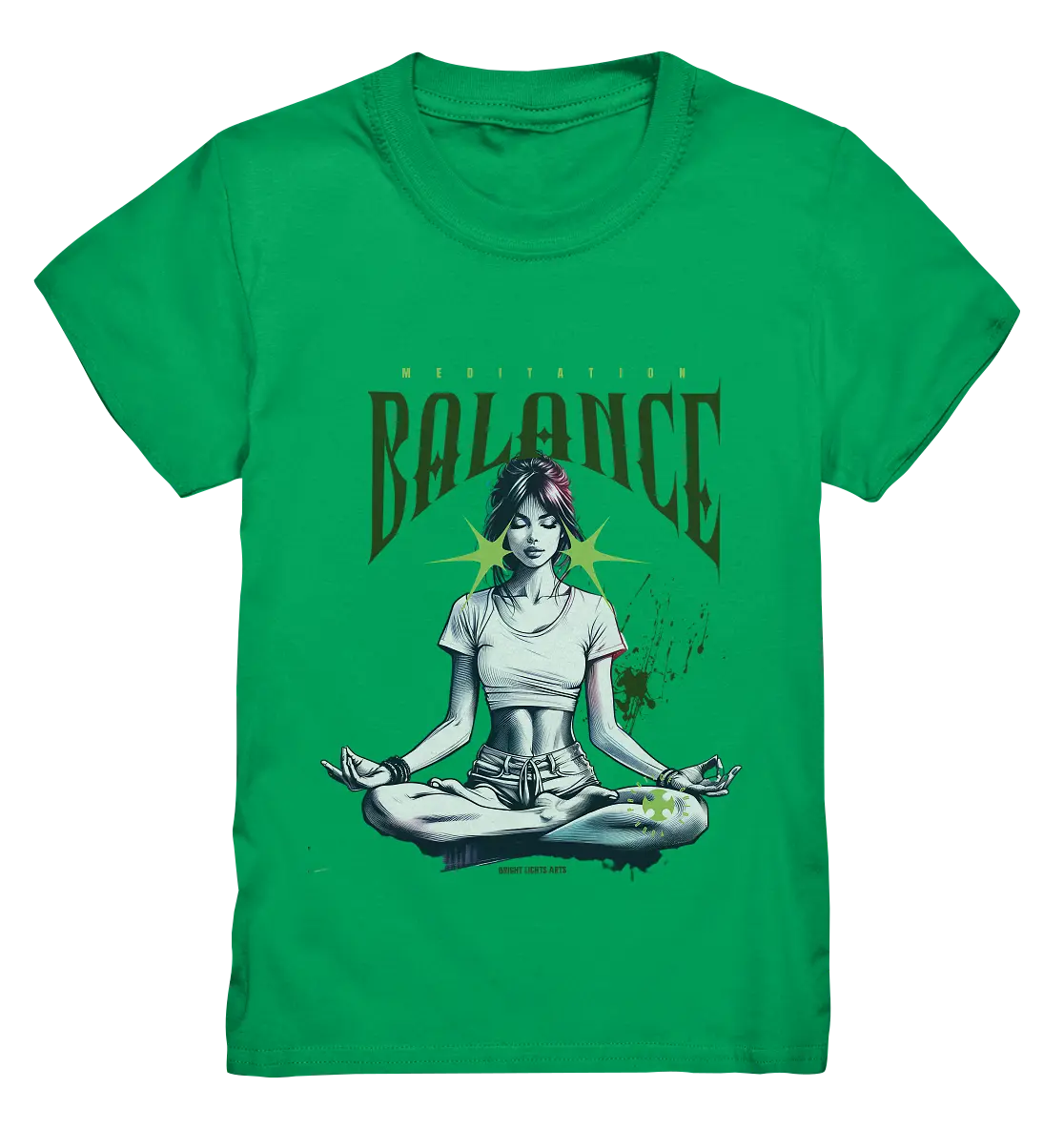Yoga - Meditation Balance - Wellness & Harmonie - Kids Premium Shirt Bright Lights Arts
