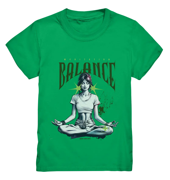 Yoga - Meditation Balance - Wellness & Harmonie - Kids Premium Shirt Bright Lights Arts