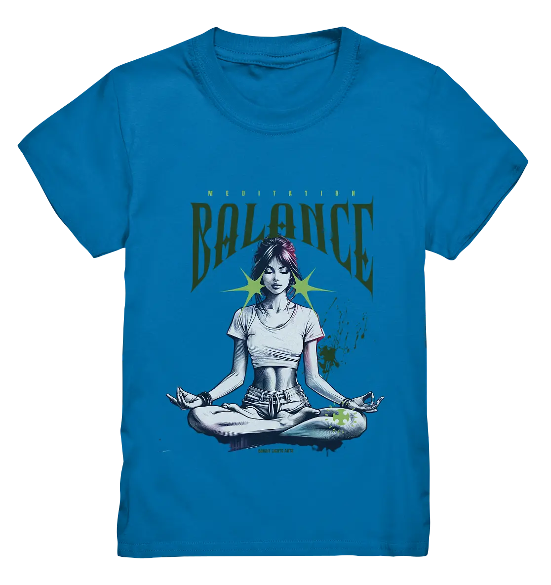 Yoga - Meditation Balance - Wellness & Harmonie - Kids Premium Shirt Bright Lights Arts
