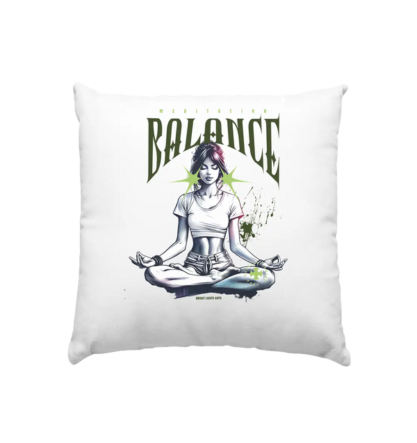 Yoga - Meditation Balance - Wellness & Harmonie - Kissen 40x40cm Bright Lights Arts