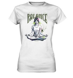 Yoga - Meditation Balance - Wellness & Harmonie - Ladies Premium Shirt Bright Lights Arts
