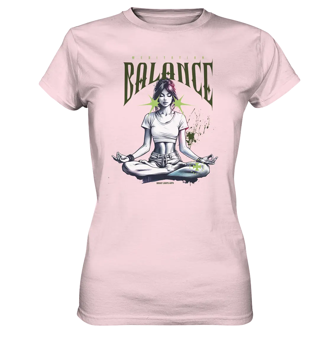 Yoga - Meditation Balance - Wellness & Harmonie - Ladies Premium Shirt Bright Lights Arts