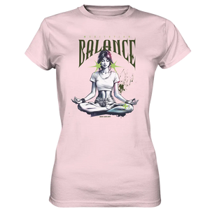 Yoga - Meditation Balance - Wellness & Harmonie - Ladies Premium Shirt Bright Lights Arts