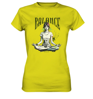 Yoga - Meditation Balance - Wellness & Harmonie - Ladies Premium Shirt Bright Lights Arts