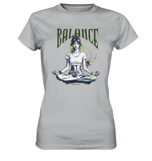 Yoga - Meditation Balance - Wellness & Harmonie - Ladies Premium Shirt Bright Lights Arts