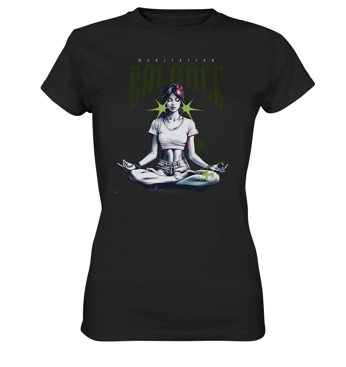 Yoga - Meditation Balance - Wellness & Harmonie - Ladies Premium Shirt Bright Lights Arts