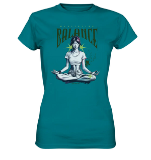 Yoga - Meditation Balance - Wellness & Harmonie - Ladies Premium Shirt Bright Lights Arts