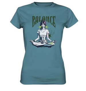 Yoga - Meditation Balance - Wellness & Harmonie - Ladies Premium Shirt Bright Lights Arts