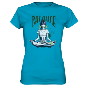 Yoga - Meditation Balance - Wellness & Harmonie - Ladies Premium Shirt Bright Lights Arts