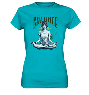 Yoga - Meditation Balance - Wellness & Harmonie - Ladies Premium Shirt Bright Lights Arts